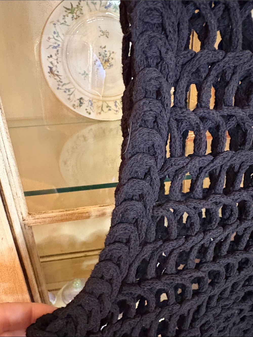 Lulu's Black Crochet Crop Tank - Picture 9 of 14